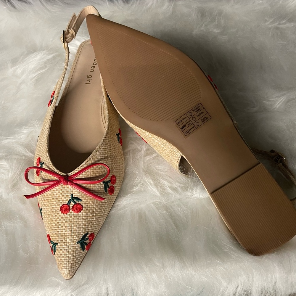 Madden Girl- 🍒 Slingback Flats-NWT- Size 9 - Picture 2 of 4